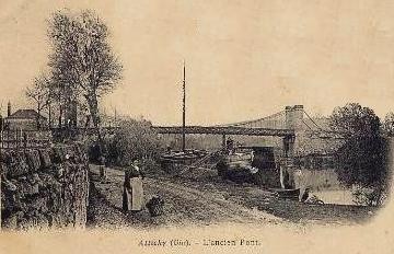 Attichy oise cpa pont 1905