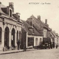 Attichy oise cpa poste