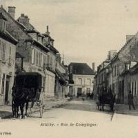 Attichy oise cpa rue de compiegne