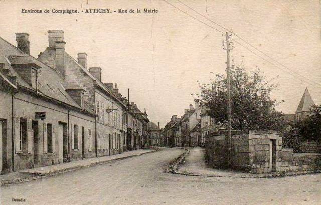 Attichy oise cpa rue de la mairie