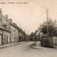 Attichy oise cpa rue de la mairie
