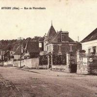 Attichy oise cpa rue de pierrefonds