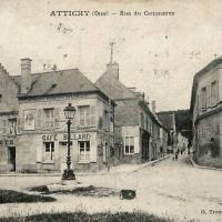 Attichy oise cpa rue du commerce