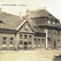 Audun-le-Tiche (Moselle) La gare CPA