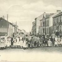 Audun-le-Tiche (Moselle) La rue principale CPA