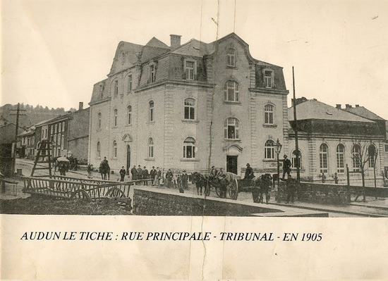 Audun-le-Tiche (Moselle) Le Tribunal en 1905 CPA
