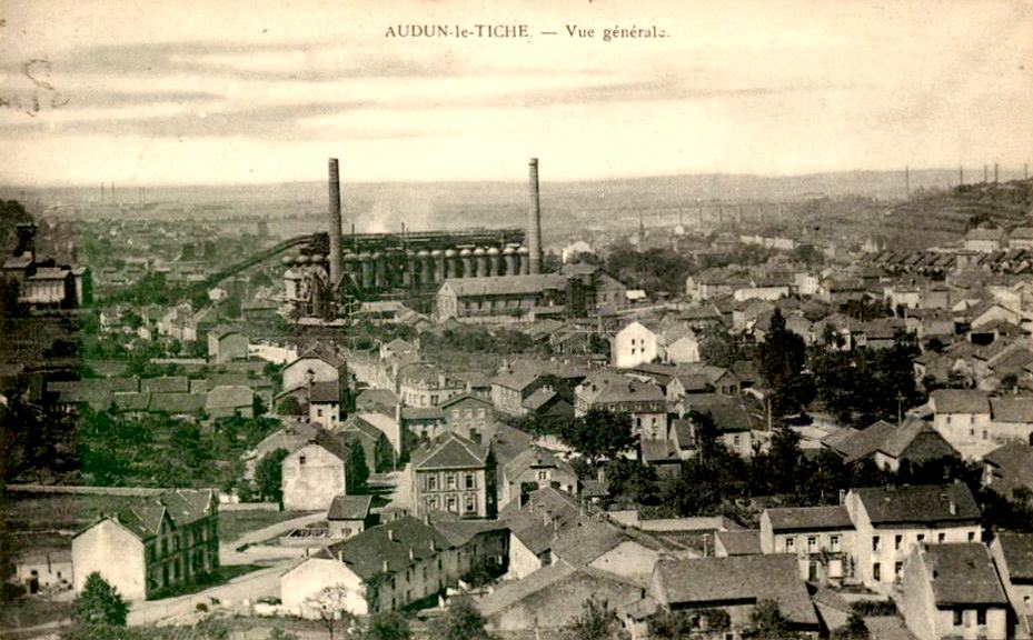 Audun-le-Tiche (Moselle) Vue générale CPA