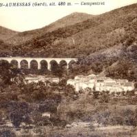 Le viaduc, vu de Campestret (cpa) 