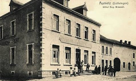 Aumetz (Moselle) L'hôtel Brausch CPA