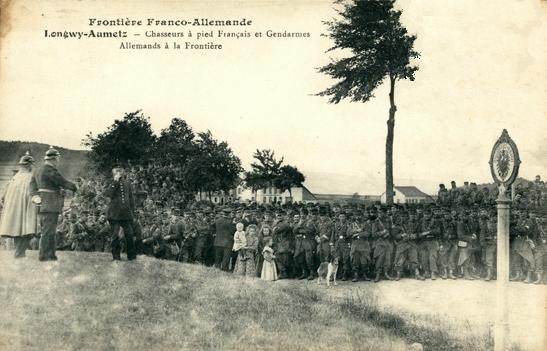 Aumetz (Moselle) La frontière CPA