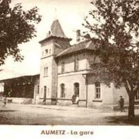 Aumetz (Moselle) La gare CPA