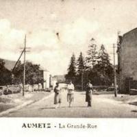 Aumetz (Moselle) La Grande rue CPA
