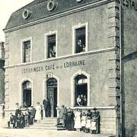 Aumetz (Moselle) Le café de la Lorraine CPA