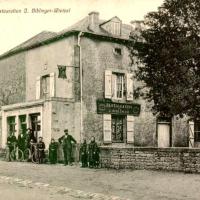 Aumetz (Moselle) Le restaurant Biblinger CPA