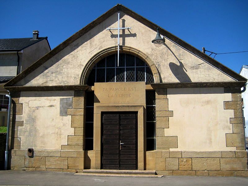 Aumetz (Moselle) Le temple protestant