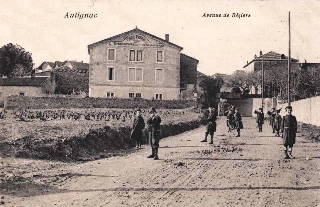 Autignac (Hérault) CPA L'avenue de Béziers