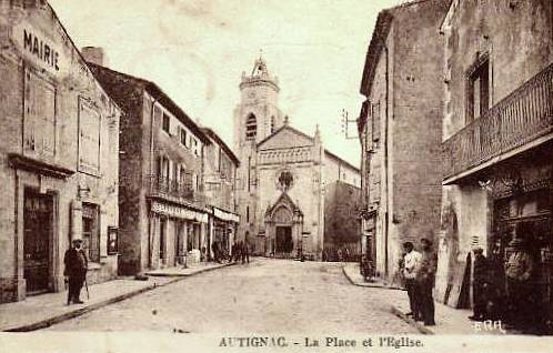 Autignac (Hérault) CPA L'église Saint Martin
