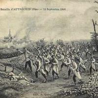 Autreches oise cpa 14 18 bataille 1915