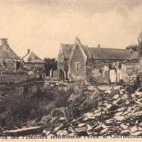 Autreches oise cpa 14 18 chevillecourt ferme en ruines