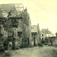 Autreches oise cpa en 14 18 une rue