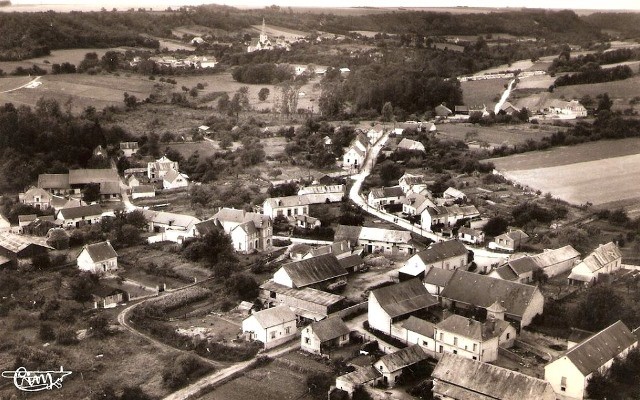 Autreches oise cpa chevillecourt vue panoramique