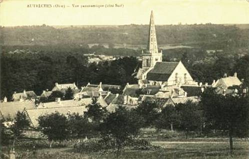 Autreches oise cpa vue panoramique