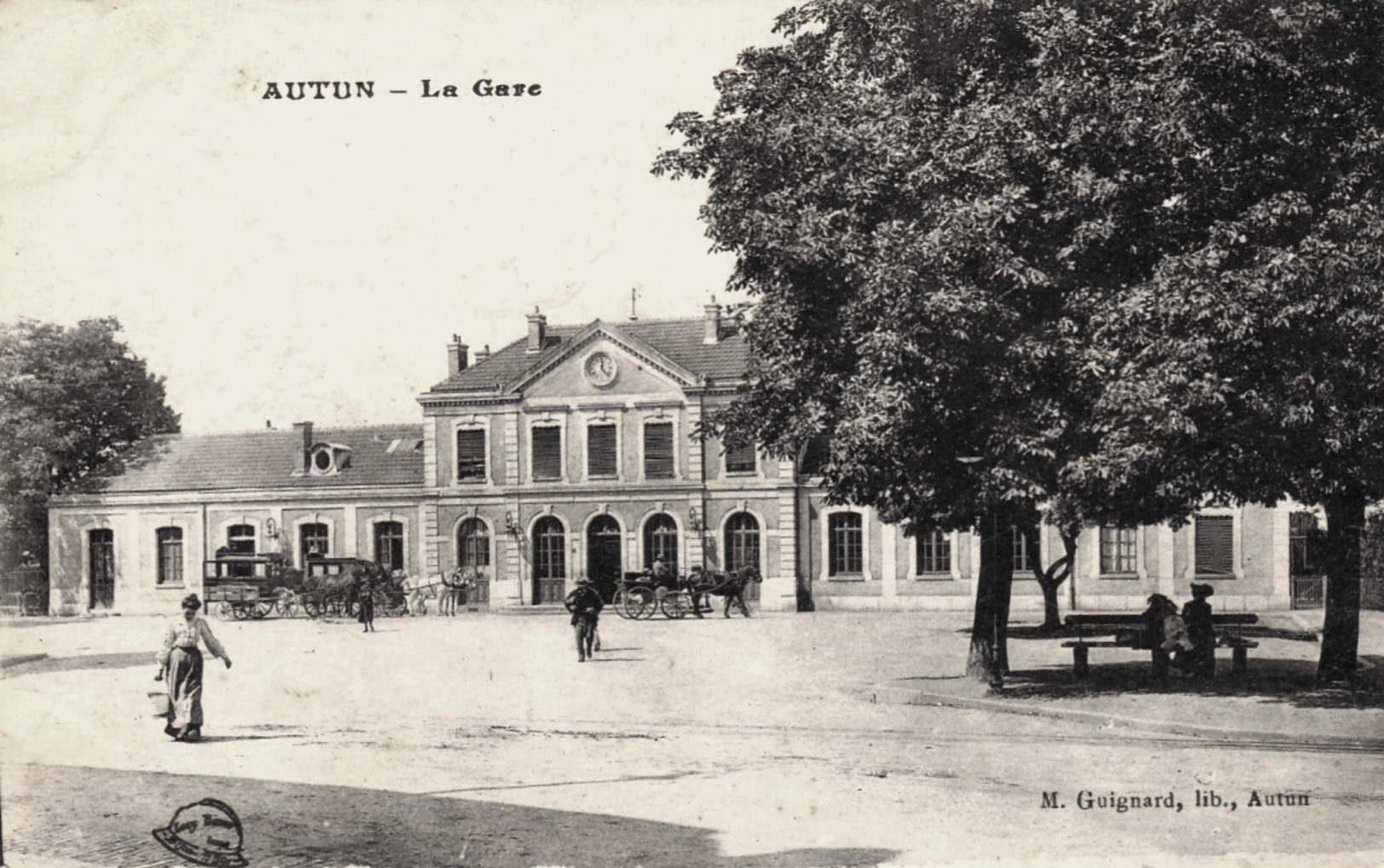 Autun (Saône-et-Loire) La Gare CPA