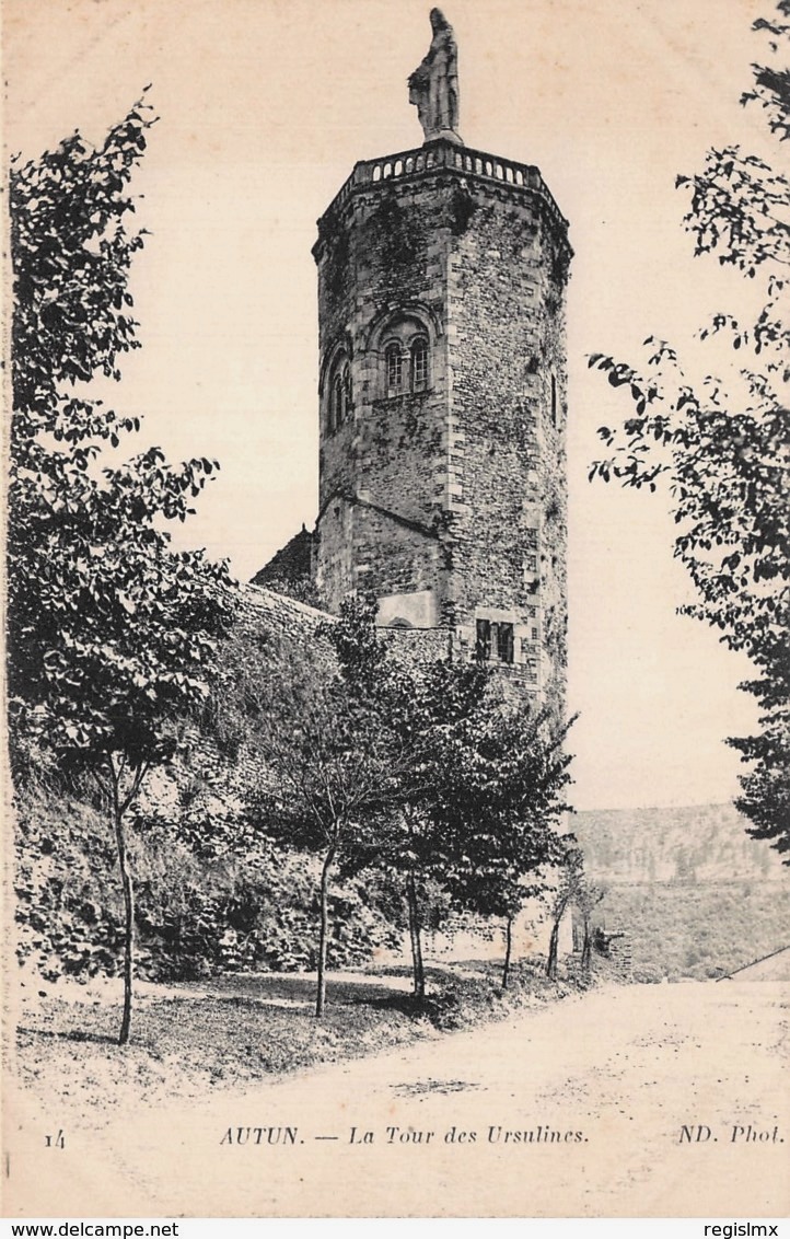 Autun (Saône-et-Loire) La tour des Ursulines CPA
