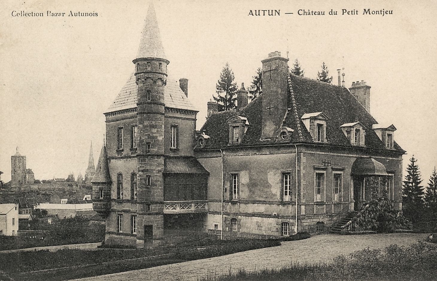 Autun (Saône-et-Loire) Le château du Petit Montjeu CPA