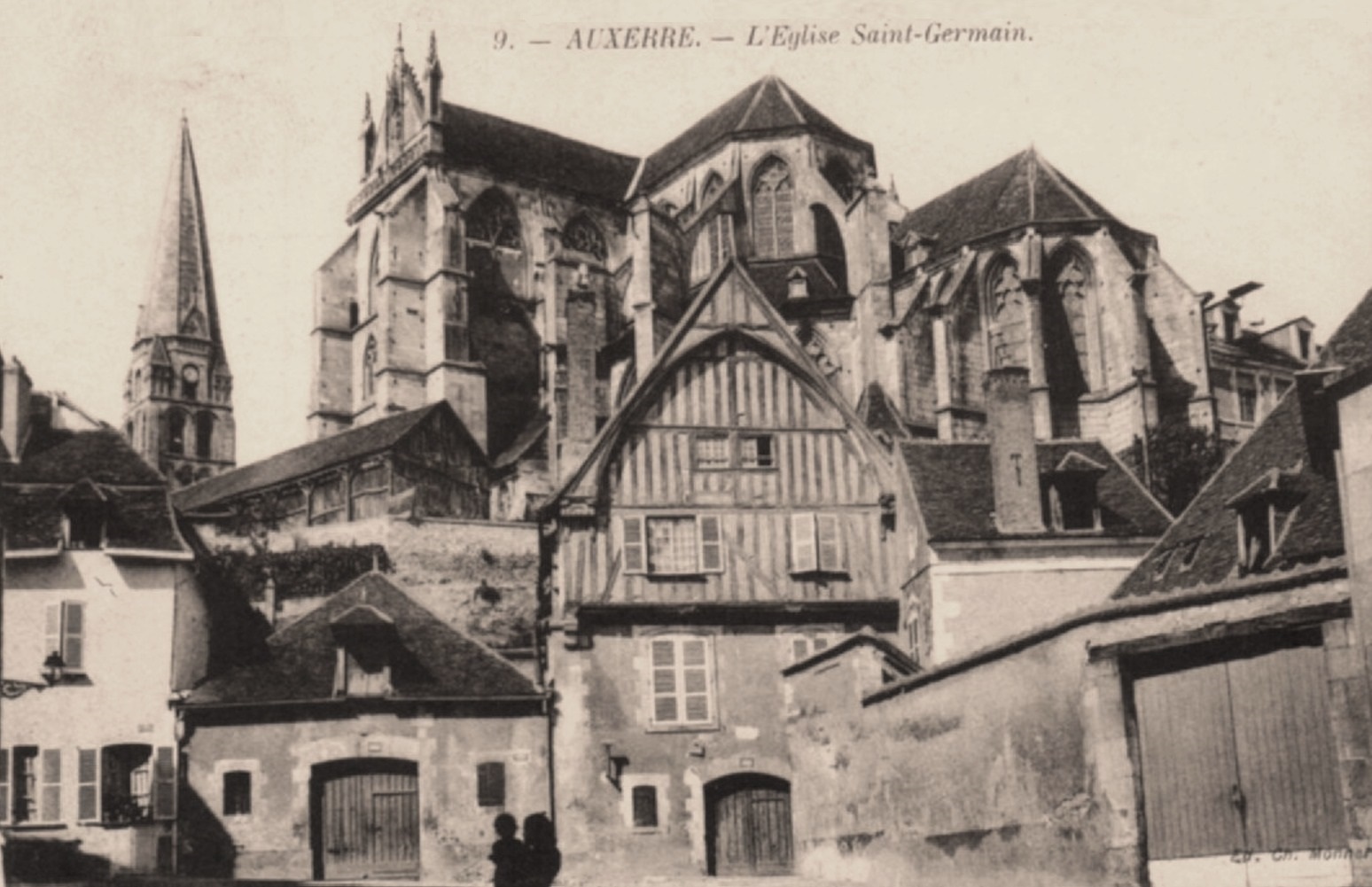 Auxerre (89) L'Abbaye Saint-Germain CPA