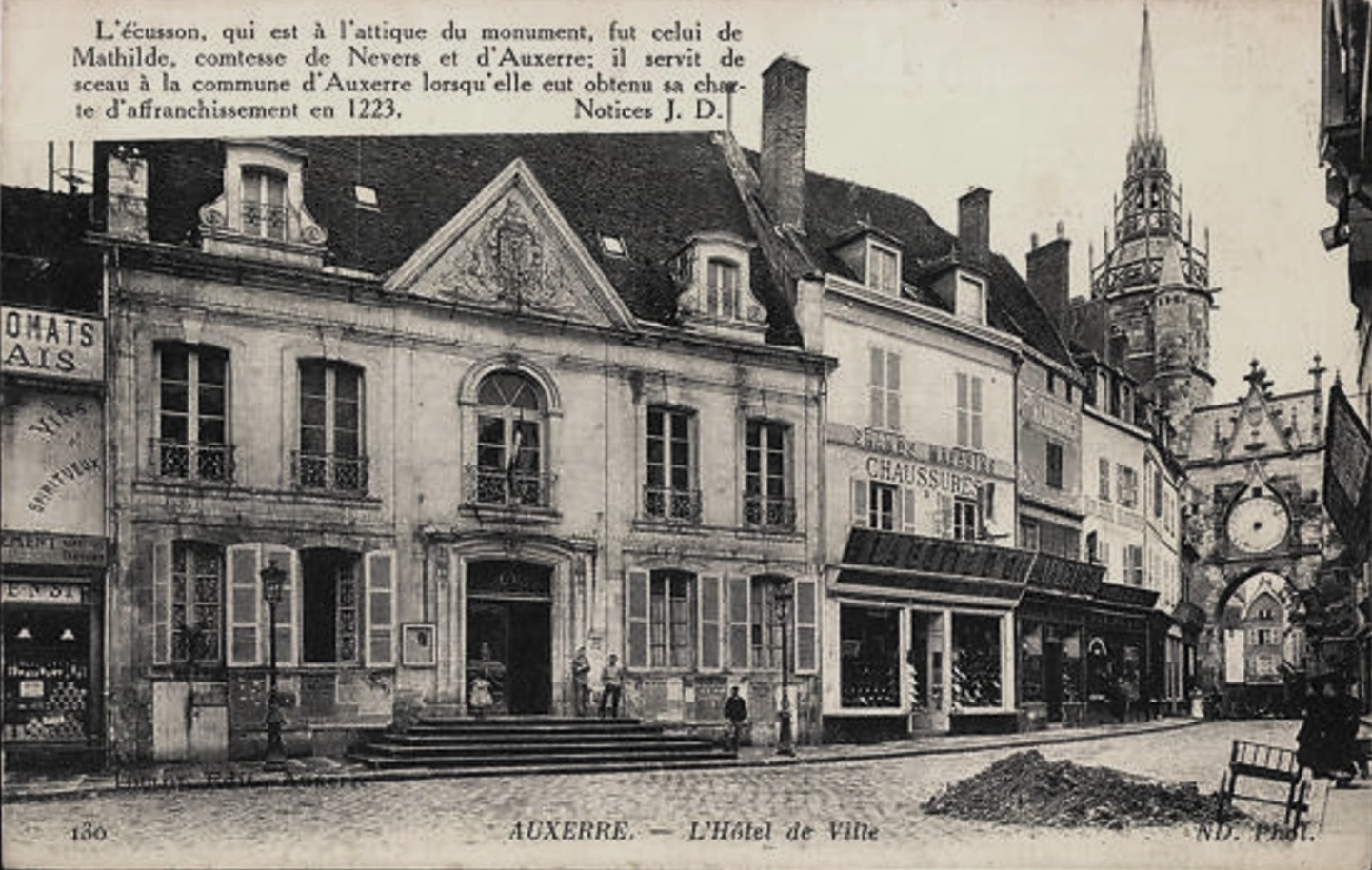 Auxerre (89) L'Hôtel de Ville CPA