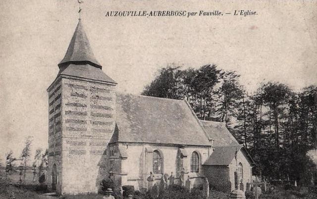 Auzouville auberbosc seine maritime eglise cpa