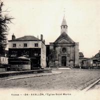 Avallon (89) L'Eglise Saint-Martin du Bourg CPA
