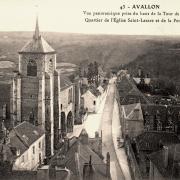 Avallon (89) Vue panoramique CPA