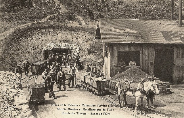 La mine de la Rabasse, cpa