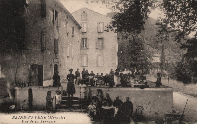 Les thermes, cpa