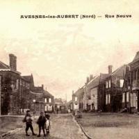 Avesnes les aubert 59 la rue neuve cpa