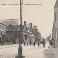 Avesnes les aubert 59 la rue sadi carnot cpa