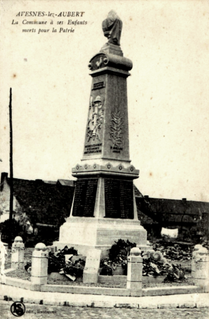 Avesnes les aubert 59 le monument aux morts cpa