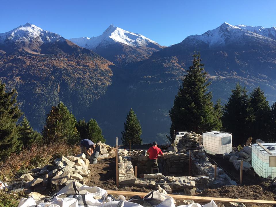 Avrieux (Savoie) Construction du télégraphe Chappe