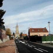 Awoingt 59 l eglise saint martin et la rue pasteur