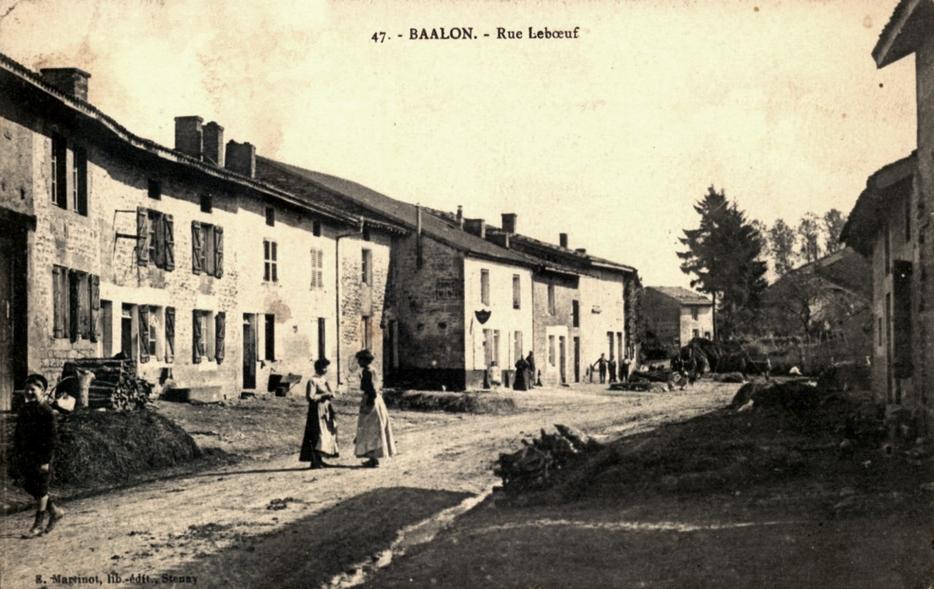 Baâlon (Meuse) La rue Leboeuf CPA