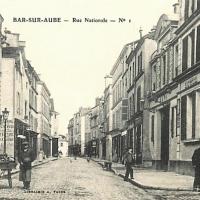 Bar-sur-Aube (10) La rue Nationale CPA