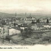 Bar-sur-Aube (10) Vue générale CPA