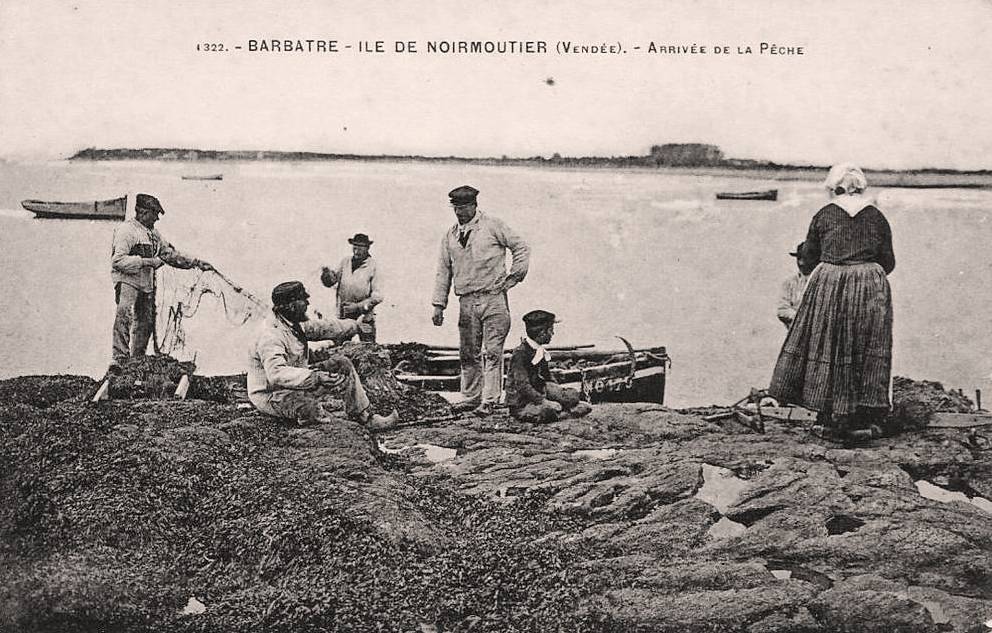 Barbâtre (Vendée) Arrivée de la pêche CPA