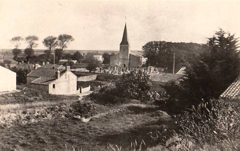 Barbâtre (Vendée) Eglise et cimetière CPA