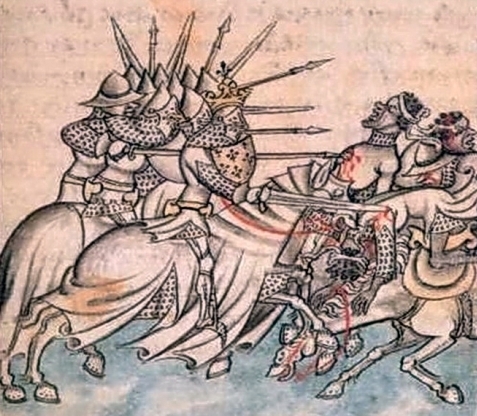 Rare représentation de la bataille de Tourtour en 973
