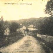Baulne-en-Brie (Aisne) CPA L'entrée du village