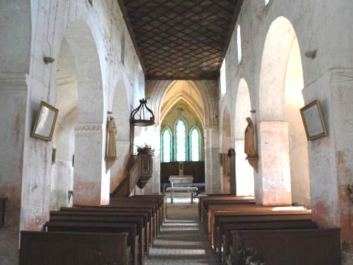 Baulne-en-Brie (Aisne) L'église Saint-Barthélémi intérieur