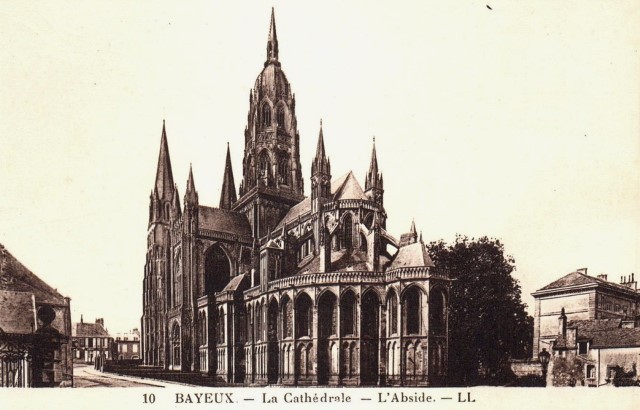 Bayeux calvados la cathedrale cpa